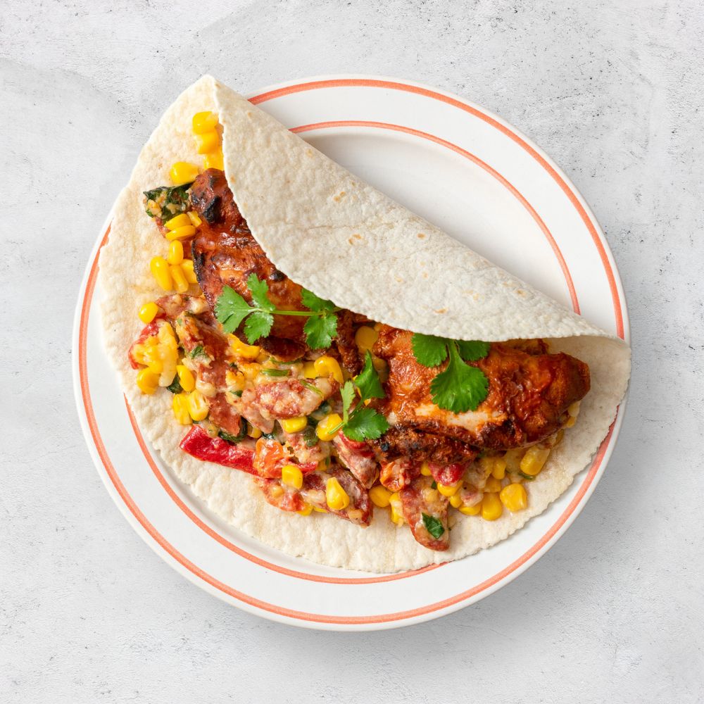 Chipotle Chicken and Chorizo Wrap